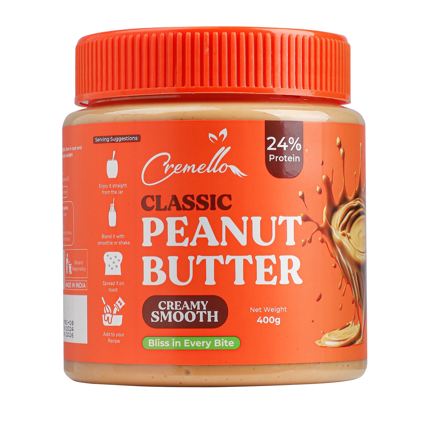 Cremello Classic Peanut Butter - Creamy Smooth