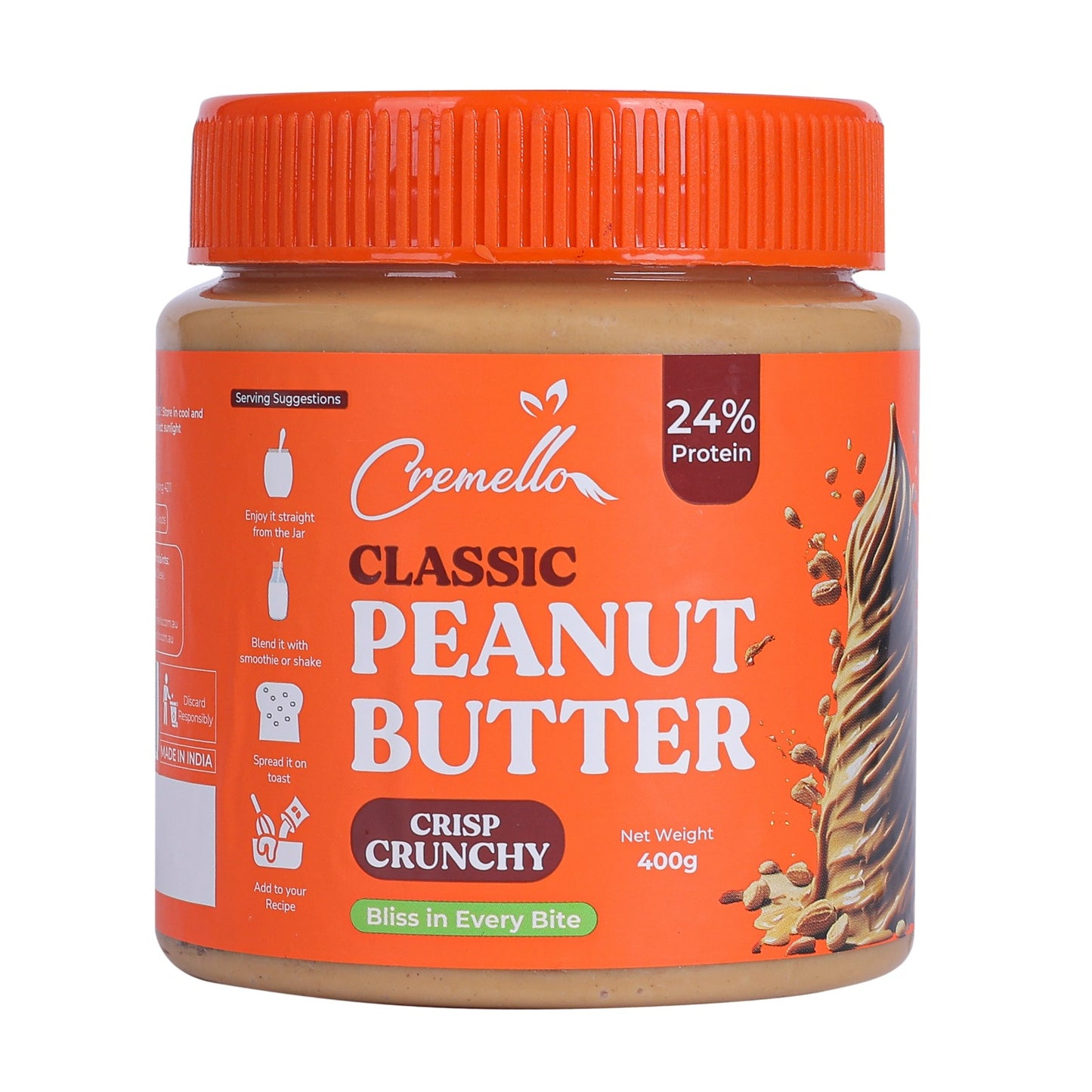 Cremello Classic Peanut Butter - Crisp Crunchy